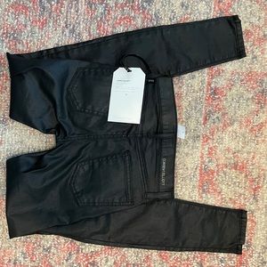 NWT coated current/ Elliott black skinny jeans
